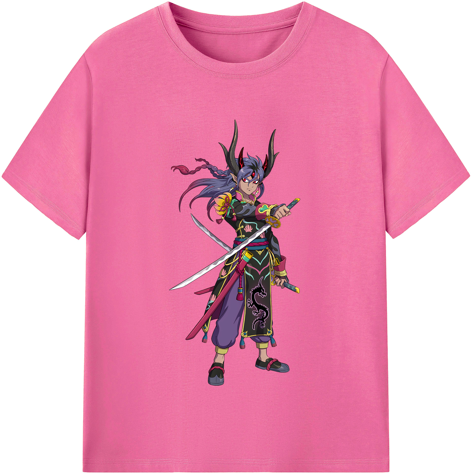 （画像用） 妖怪ウォッチ Yo-kai Watch レディースカジュアルプリントTシャツ（綿100％）